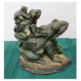 Cast iron frog door stop