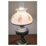 Pretty electric hurricane lamp - fall flower