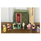 Vintage Clay Figures- handpainted?