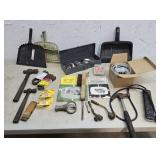 Hammers, clamps, air pump, etc