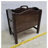 Mahogany magazine holder