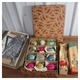 Vintage Christmas ornaments - original boxes