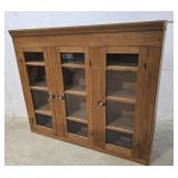 Chestnut 3 door cupboard 57"12"49"