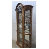 Curved glass china cabinet 39"12"85"