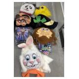 5 various large mask Halloween costumes - rabbit,