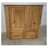 Pine corner 4 door cupboard 54"27"50"