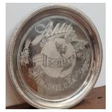 Schlitz brewing Co tarnished tray