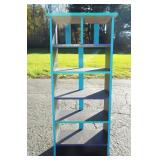 Painted Cubby Style Shelf. 32" tall, 8" deep x