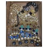 Sparkly costume jewelry necklaces