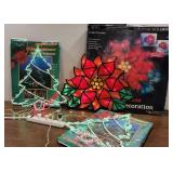 3 light up Christmas decorations - original boxes