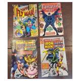 4 Comic Books - Flyman, Fantastic Four, & Iron