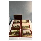 Clover Leaf 6 Table Mats son 2 old hunting