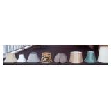 Lot of 8 Lamp Shades