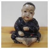 Asian Chalkware child statue. Possibly Esther