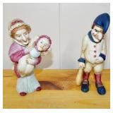 1986 Faith Wick bisque porcelain figures. 6.5"