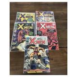 5 Marvel X-Men comics, vintage