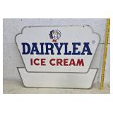 Dairylea 2 sided metal sign