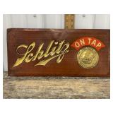 Vintage Schultz tin sign