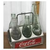 Coca-Cola bottles w/carrier