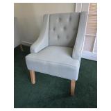 Upholstered Tufted Swoop Arm chair 4 of 5