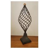 Rustic wrought iron topiary spiral