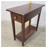 1 Drawer Cherry End Table 25"12"24" $ Donated To