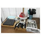 Flatware, cooking utensils, cutting boards,