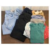 Ladies Jeans, tees and sweaters. Assorted