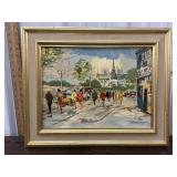 European city framed art