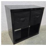 4 Cubby Cabinet With 2 Drawers 30"16"30"