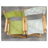 2 Folding Childrens Chairs