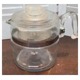 Glass Pyrex coffee percolator