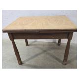 1 Drawer Enamel Top Table 42"32"31"