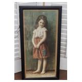 Antique litho of beautiful child