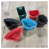 P3 8Pc Water / feed Buckets Horse Fence