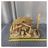 J2 wood Nativity scene 17 X 11