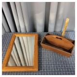 G2 2Pc Letter tote Mirror 14 X 21 wood