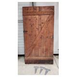 J3 Antique Barn Door 38x74" w/ (3) Strap hinges