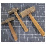 T2 3pcs Sledge, Ball & Strait Peen Hammers