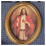 J3 Jesus Picture 23 X 19 Oval