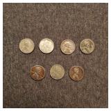 MC 7PC 1943 Steel pennies