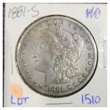 MC 1881 - S Morgan Dollar