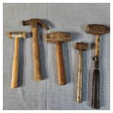 T6 5pc Hammers: Brass, Deadblow, Sledge,