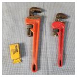 T2 3pc (2) pipe wrenches, Pipe wrenches (1) Jaw re