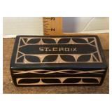 Decorative carved St. Croix jewelry box