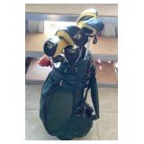 Set of King Cobra golf clubs with bag