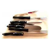 7 Cutco knives and utensils