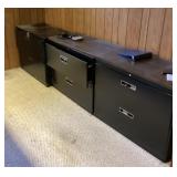 3 lateral file cabinets