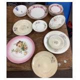 Collection of plates and bowls