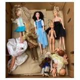 Barbie, Skipper, and assorted dolls